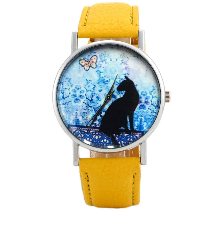 Women Cat Fashion Clock