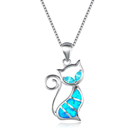 Aobo Cat Pendant Necklace