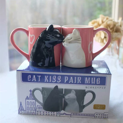 Kiss Cat Couple Mug