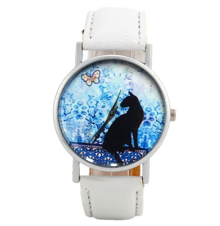 Women Cat Fashion Clock