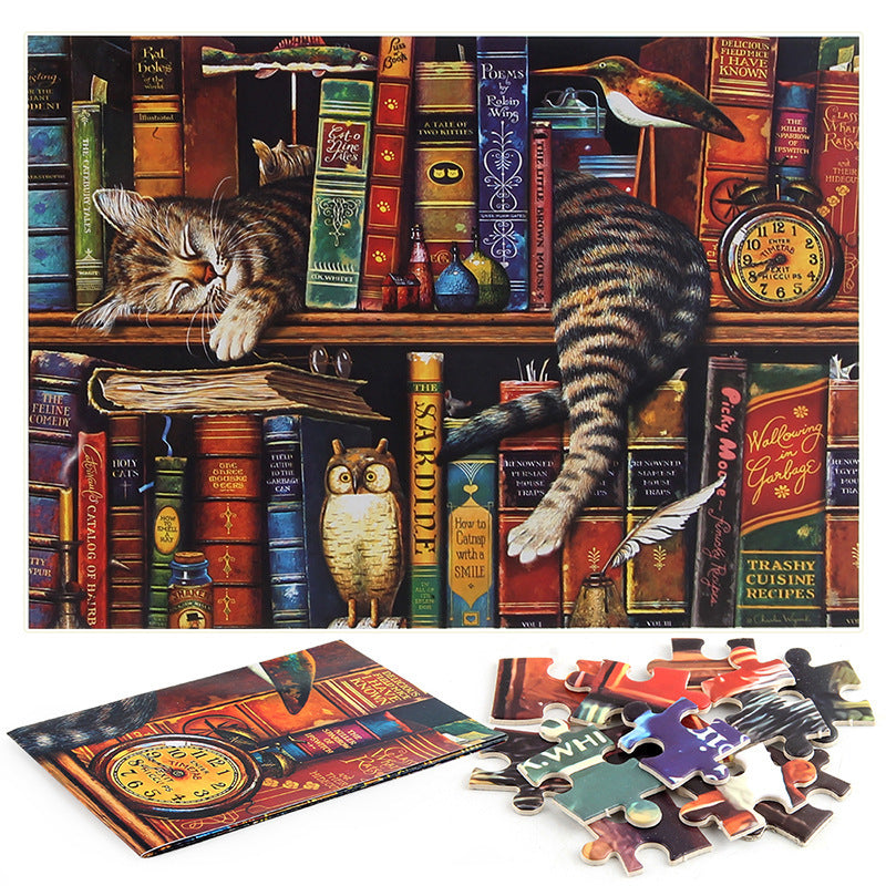 1000 pieces Lazy Cat Puzzle