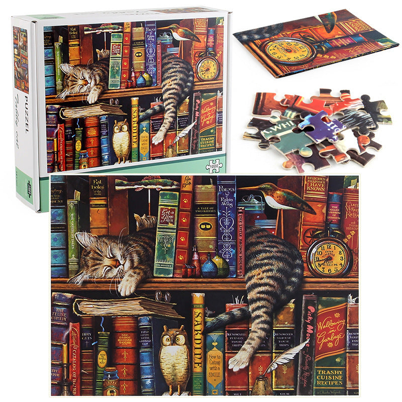 1000 pieces Lazy Cat Puzzle