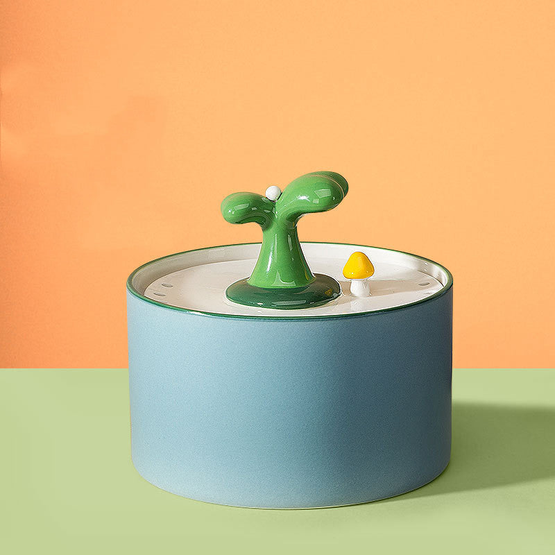 Ceramic Cat Water Fountain