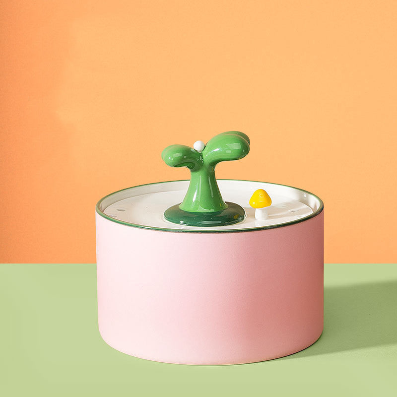 Ceramic Cat Water Fountain