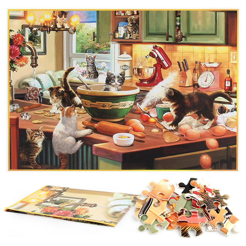 1000 pieces Kitchen Cat Puzzle