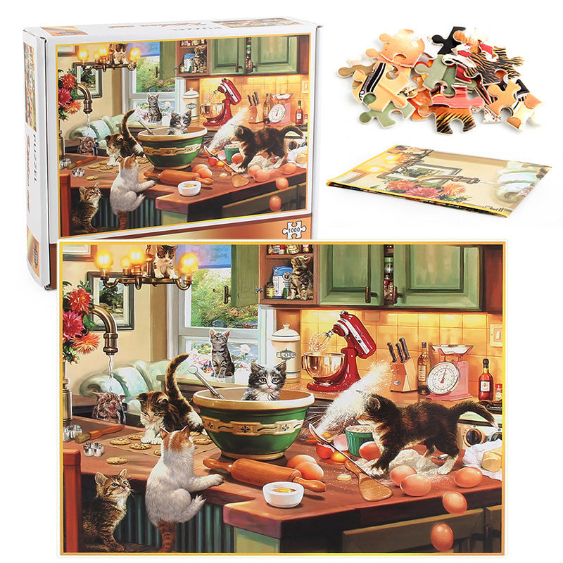 1000 pieces Kitchen Cat Puzzle