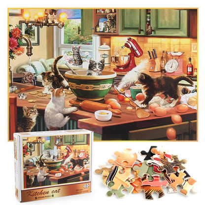 1000 pieces Kitchen Cat Puzzle