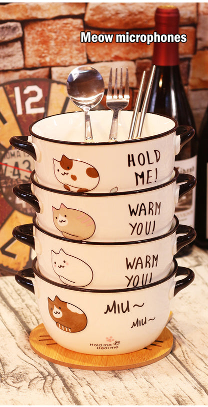 Cute Cat Noodle Bowl