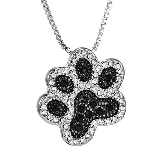 Dog Footprint Pendant Necklace