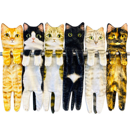 Cute Cat Hand Towel