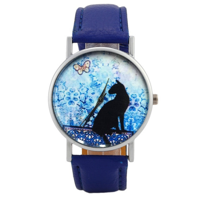 Women Cat Fashion Clock