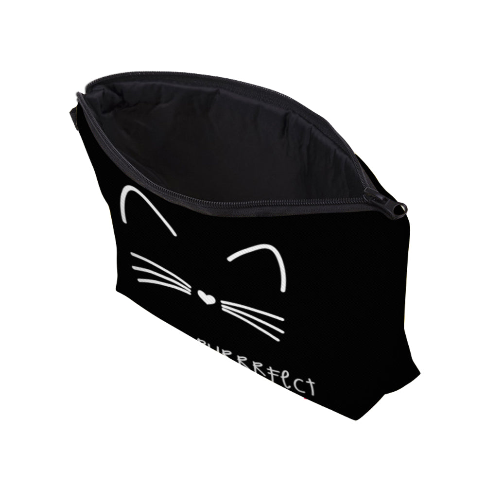 Cat Print Cosmetic Bag