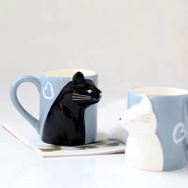 Kiss Cat Couple Mug