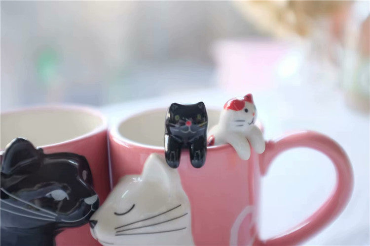 Kiss Cat Couple Mug