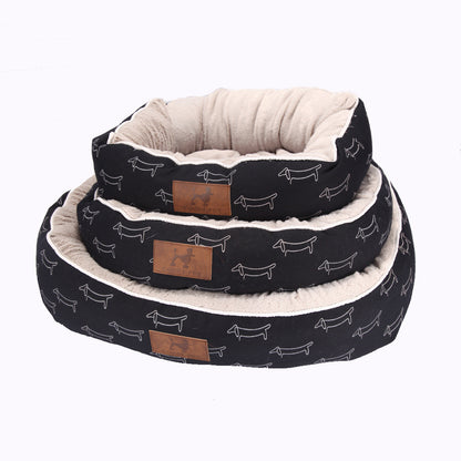 Round Dog Bed