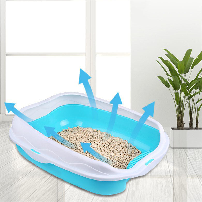 Splash-proof Cat Litter Box