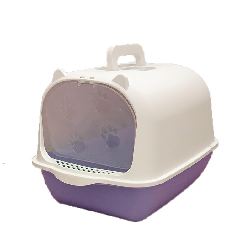 Splash-proof Cat Litter Box