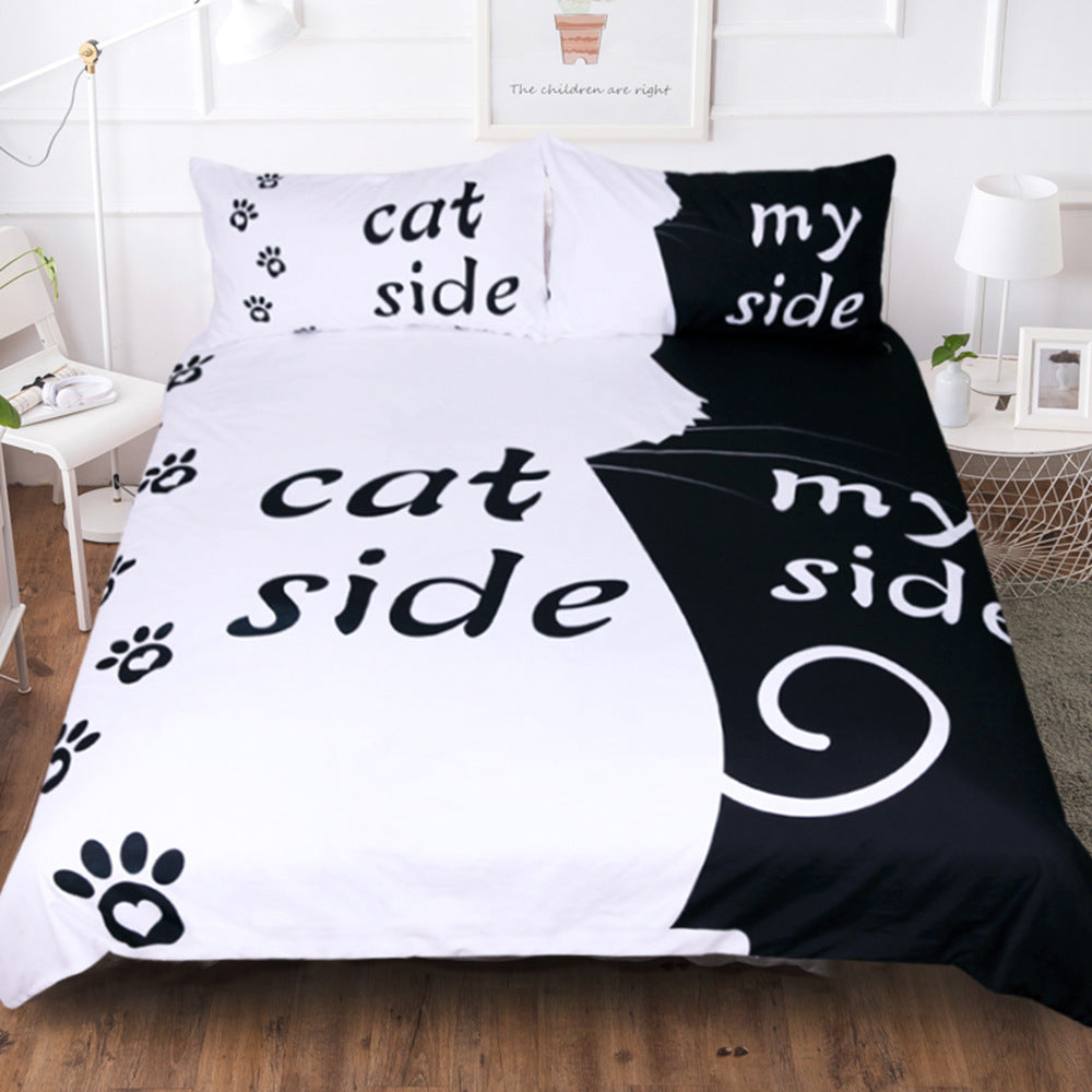 Three-piece Set Pet Bedding Quilt Cover