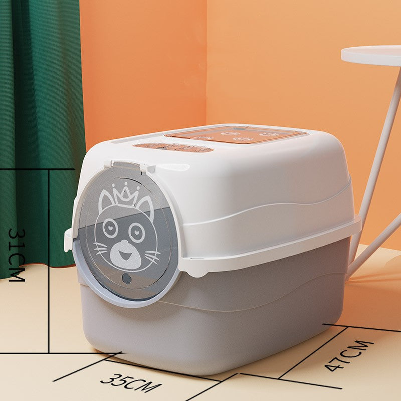 Splash-proof Cat Litter Box