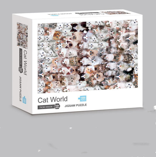 1000 pieces Cat World Puzzle