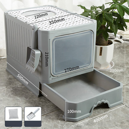 Splash-proof Cat Litter Box