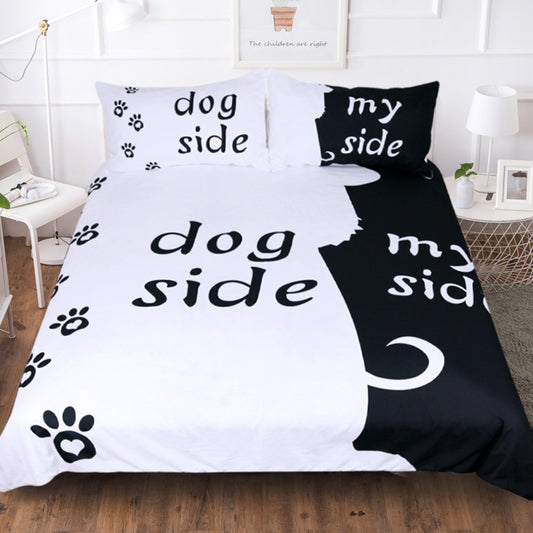 Three-piece Set Pet Bedding Quilt Cover