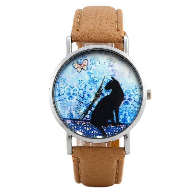 Women Cat Fashion Clock