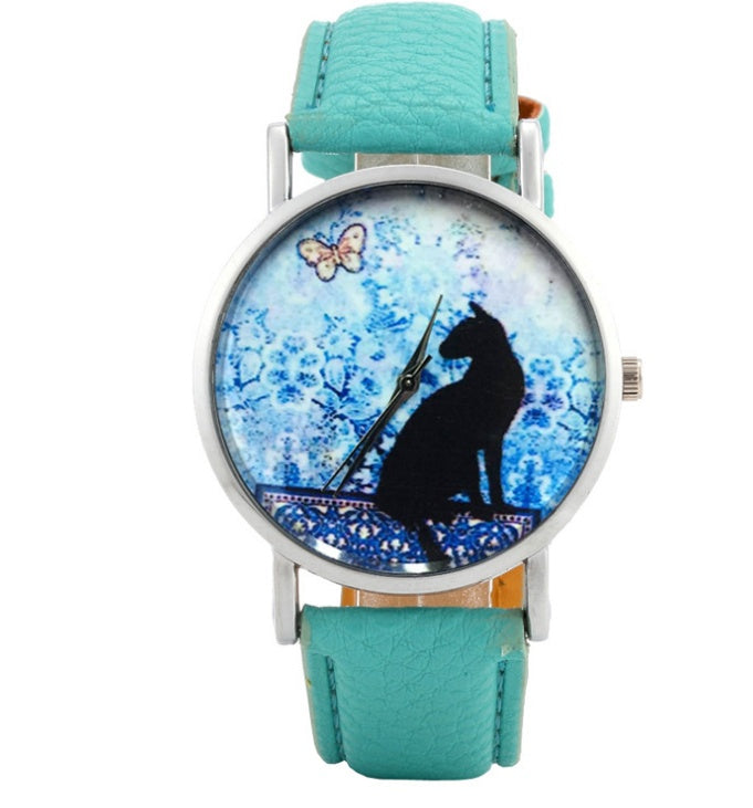 Women Cat Fashion Clock