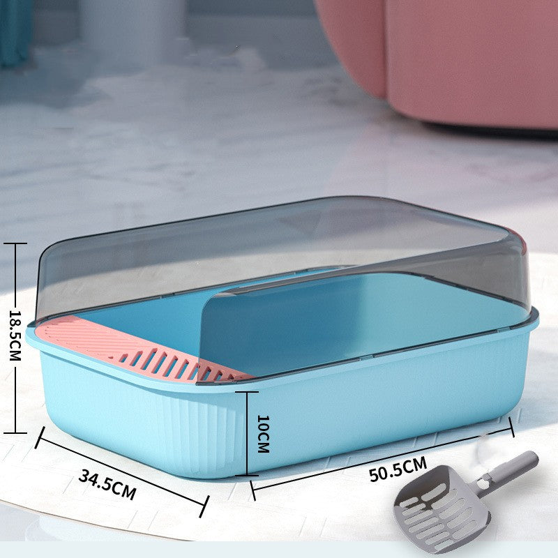 Splash-proof Cat Litter Box