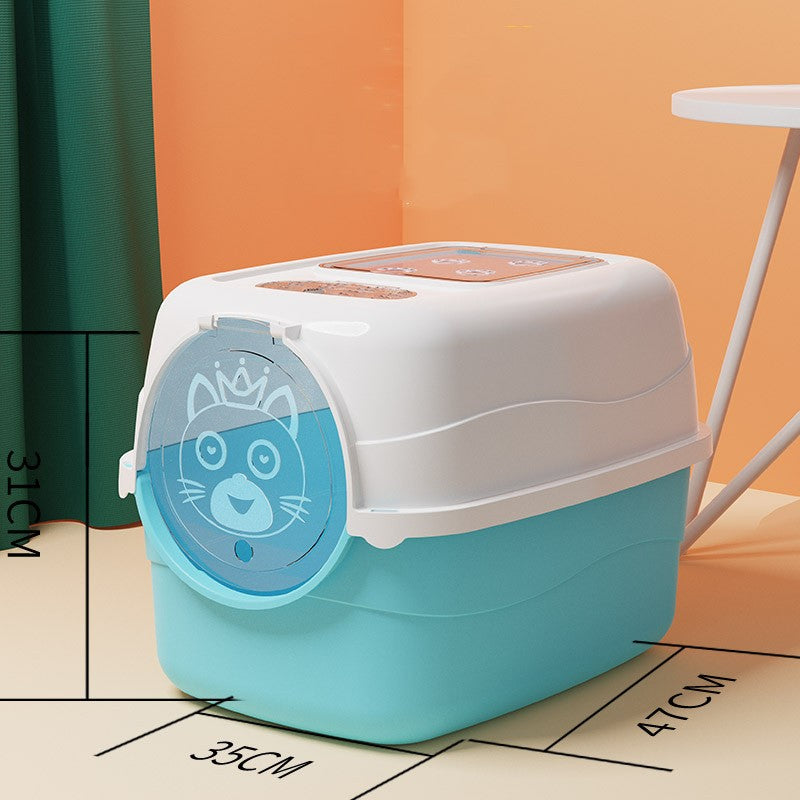 Splash-proof Cat Litter Box