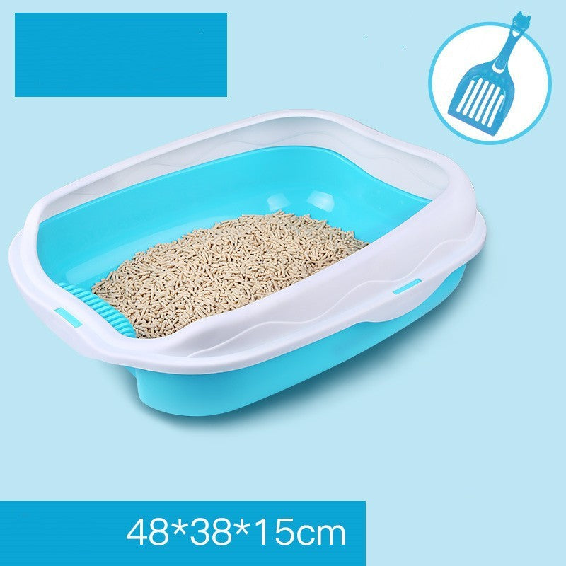 Splash-proof Cat Litter Box