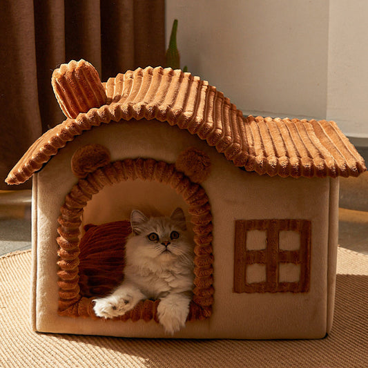 Winter Warm Cat Villa