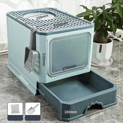 Splash-proof Cat Litter Box