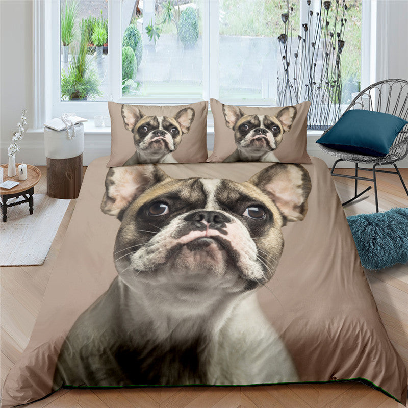Pug Printed Bedding Set