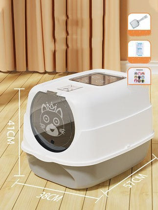 Splash-proof Cat Litter Box