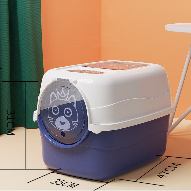 Splash-proof Cat Litter Box