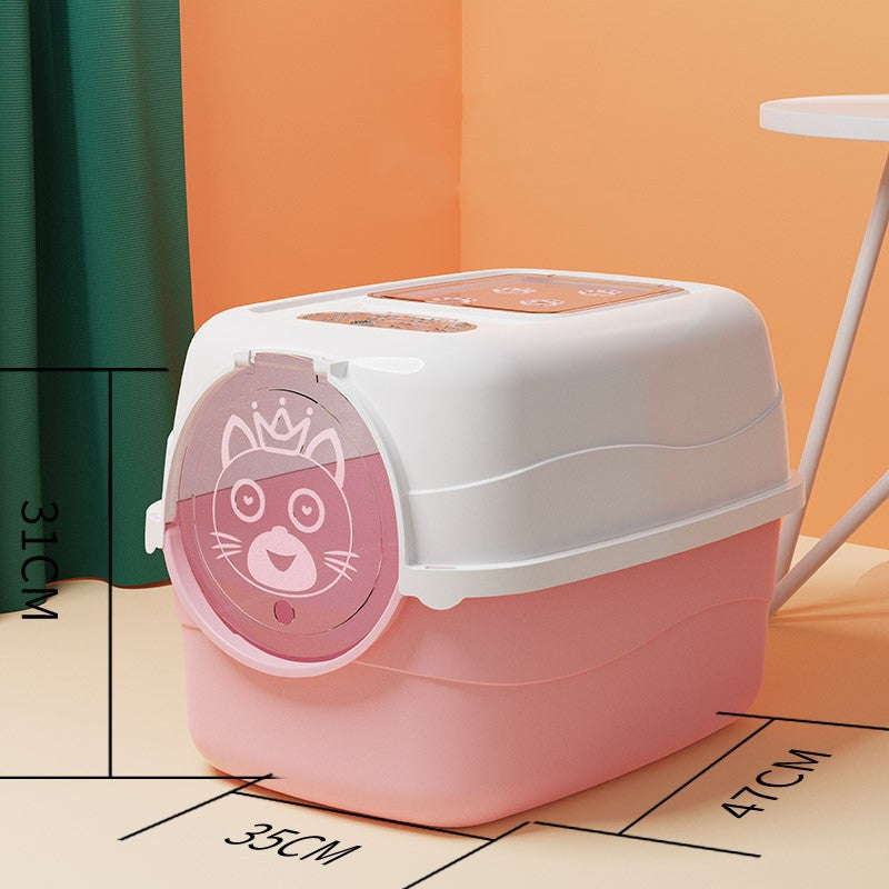 Splash-proof Cat Litter Box