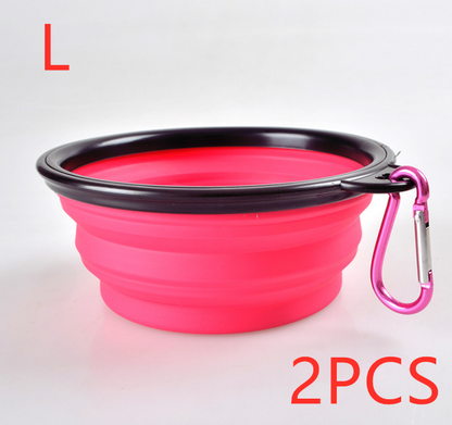 Folded Silicone Pet Bowl