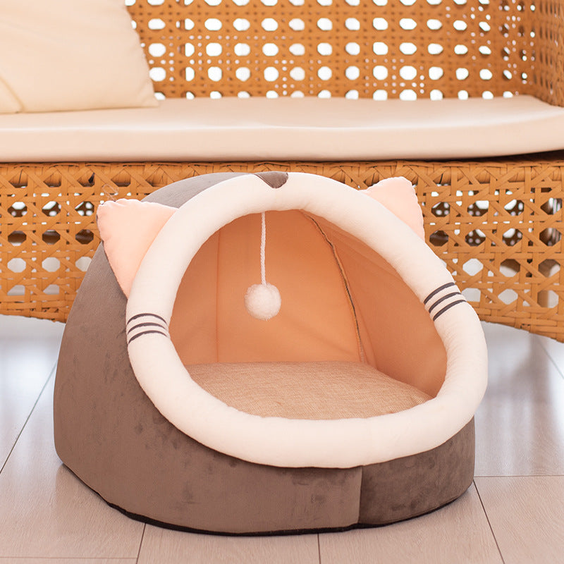 Cat Kennel Velvet Bed