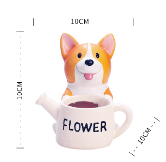 Dog Mini Flower Pot