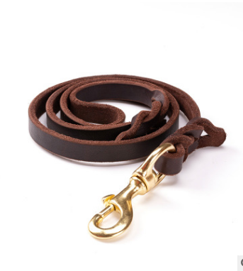 Dog Leather Rope Leash