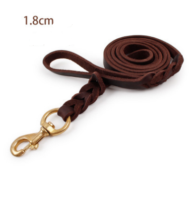 Dog Leather Rope Leash