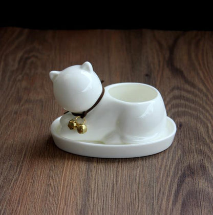 Cat Ceramic Planter