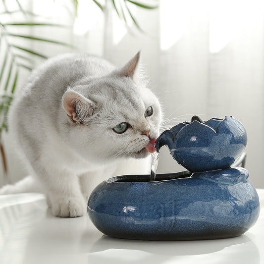 Flowing Cat Water Fountain