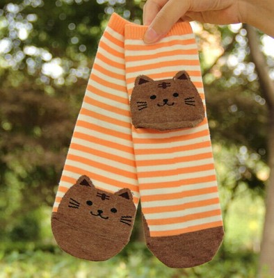 Striped Cat Socks