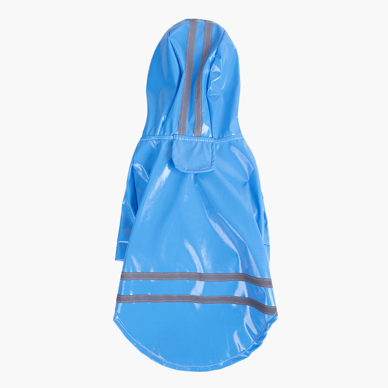 Reflective Dog Hooded Windproof Raincoat