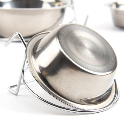 Hanging Stainless Steel Dog Bowl