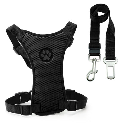 Adjustable Dog Car Safety Harness