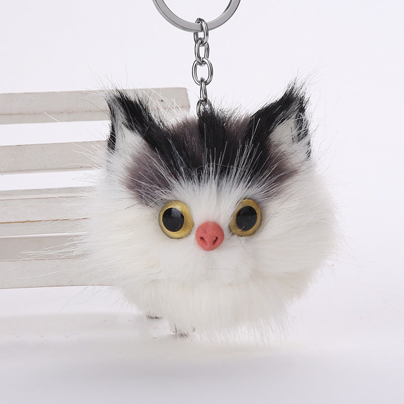 Cat Fur Ball Keychain