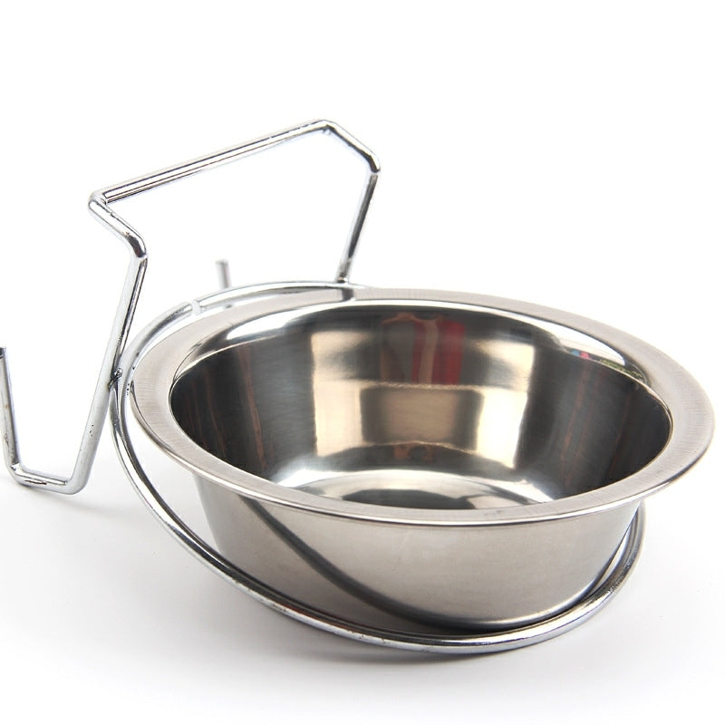 Hanging Stainless Steel Dog Bowl